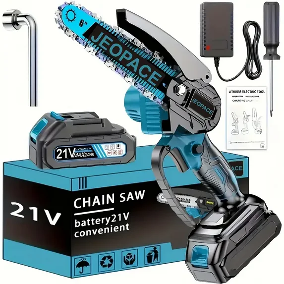 Mini Cordless Saw - 6-inch Handheld Chainsaw for Pruning