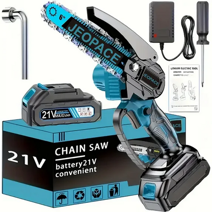 Mini Cordless Saw - 6-inch Handheld Chainsaw for Pruning