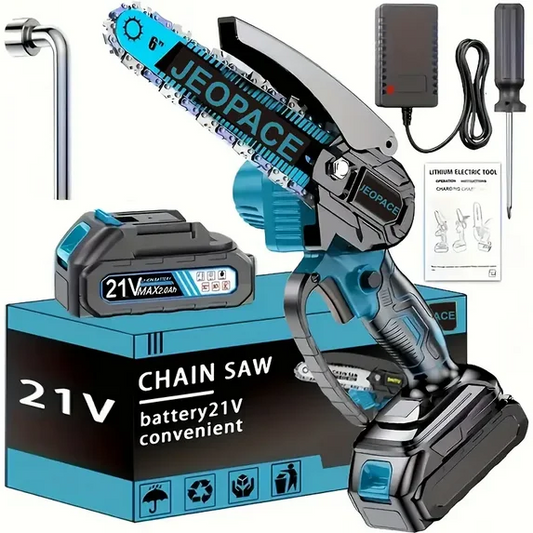Mini Cordless Saw - 6-inch Handheld Chainsaw for Pruning