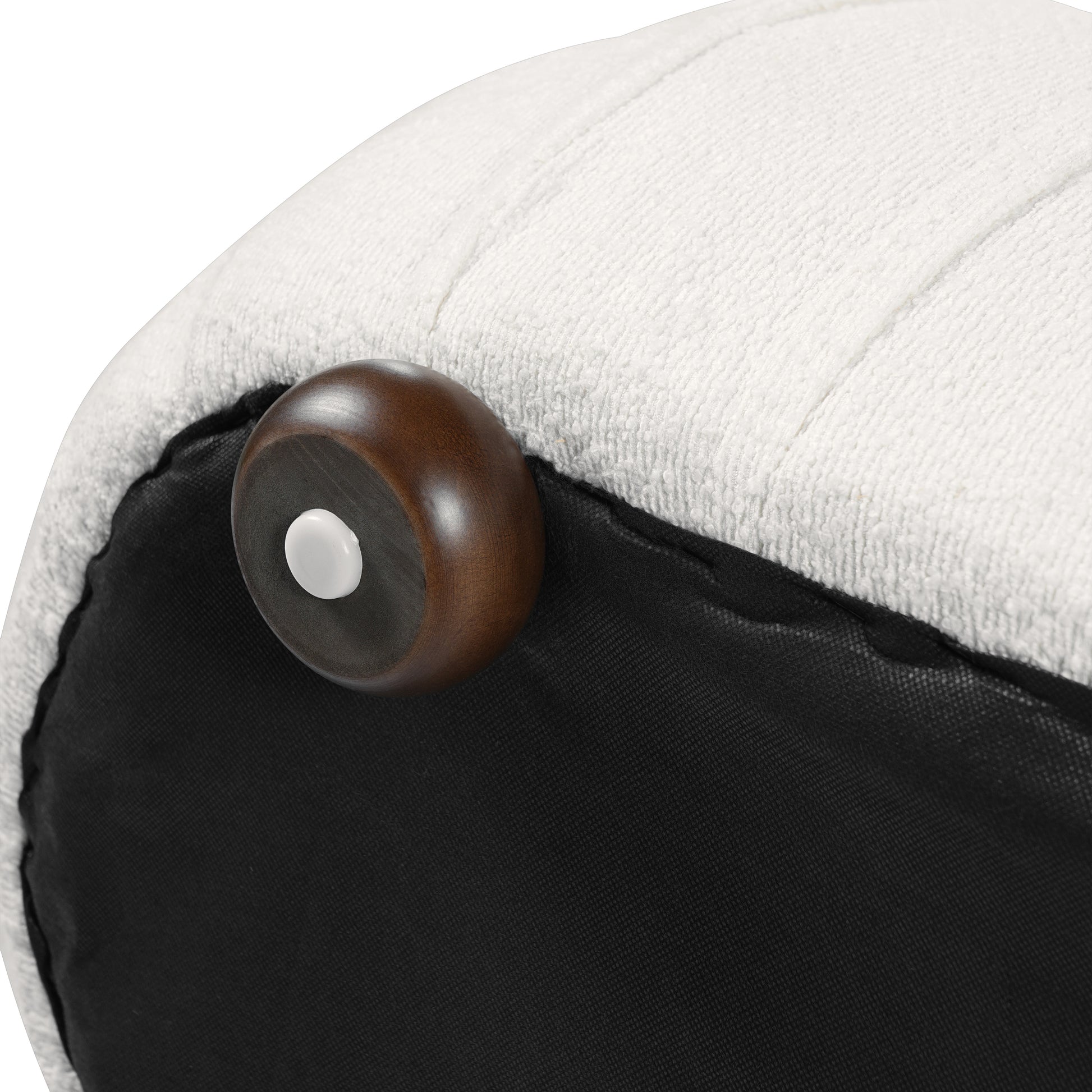 Upholstered Ottoman,Oval shape image 9