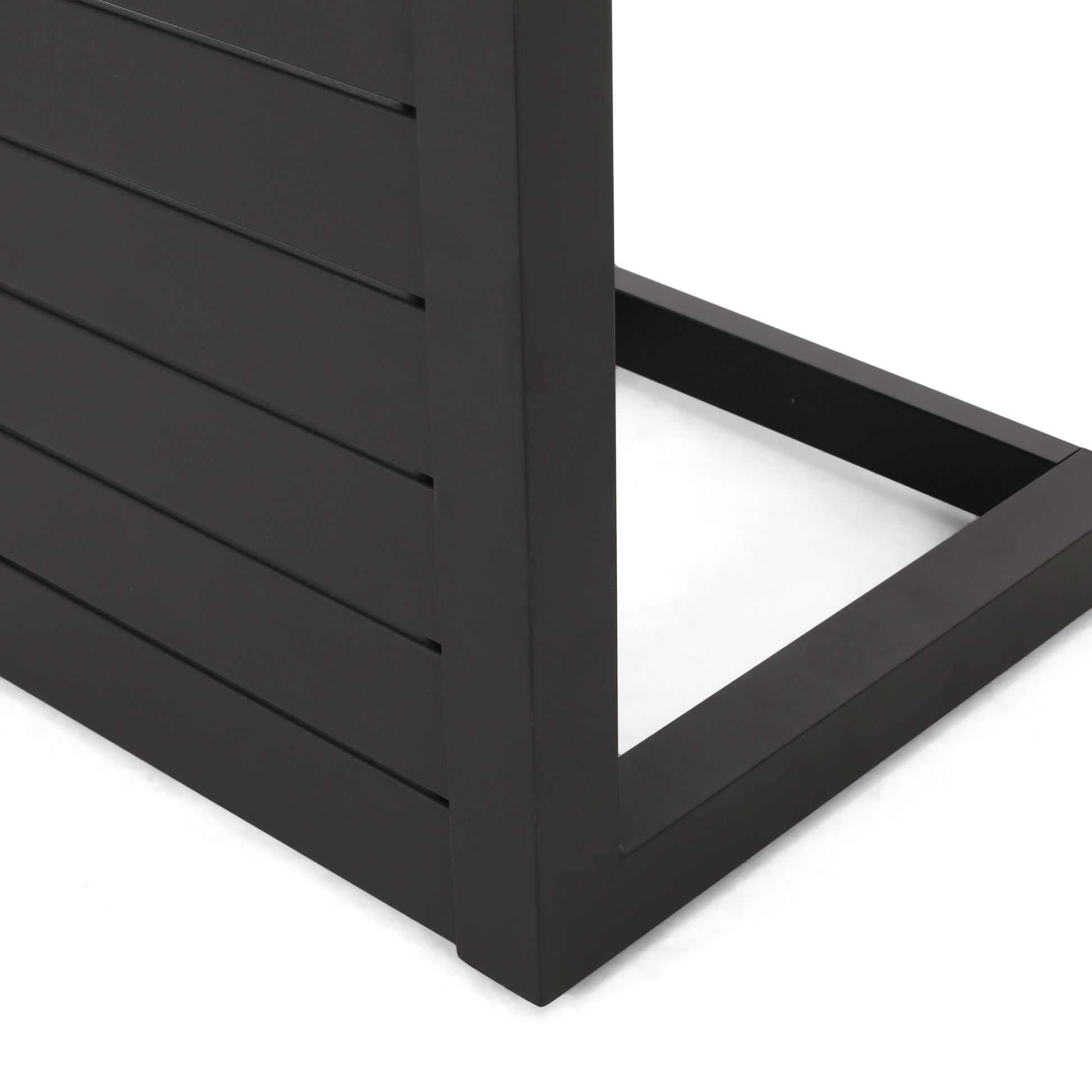 CAPE CORAL ALU C-SHAPED TABLE BLACK image 12