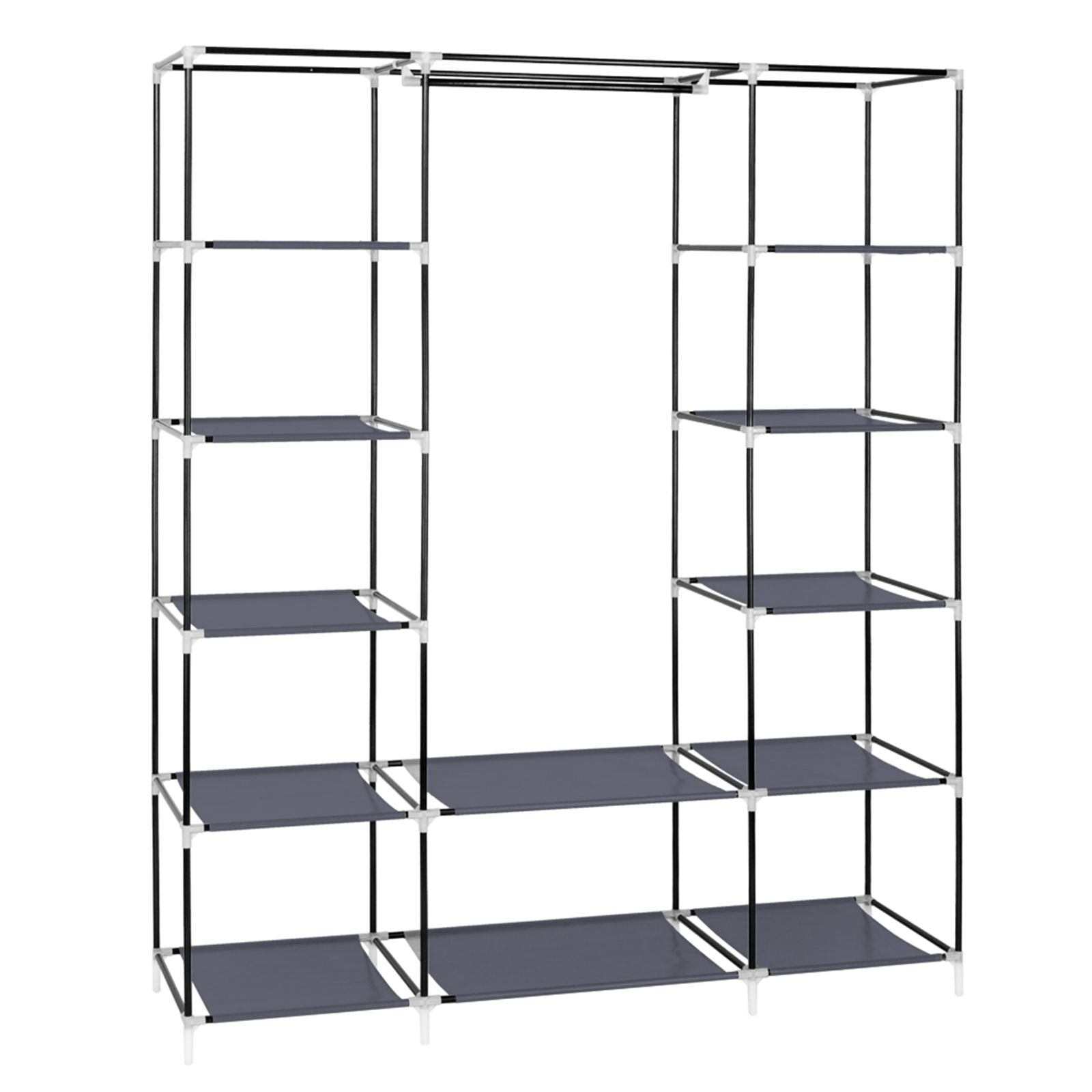 Tool-free assembly portable clothes closet - step by step