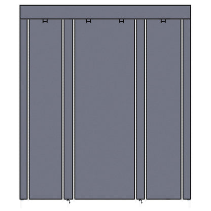 69" Portable Clothes Closet Wardrobe Storage Organizer with Non-Woven Fabric Quick and Easy to Assemble Extra Strong and image 13