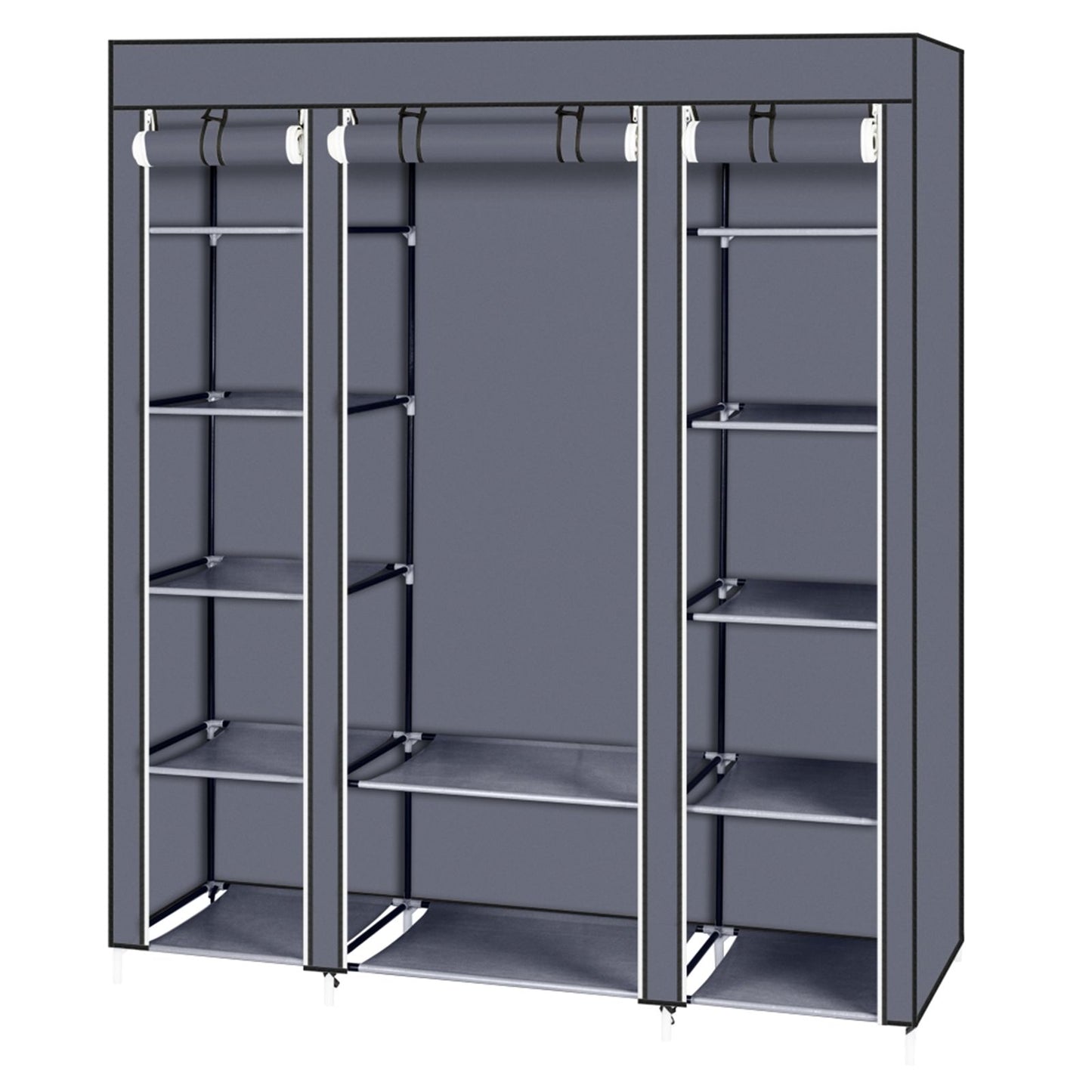 Portable closet with non-woven fabric cover - durable and easy to clean