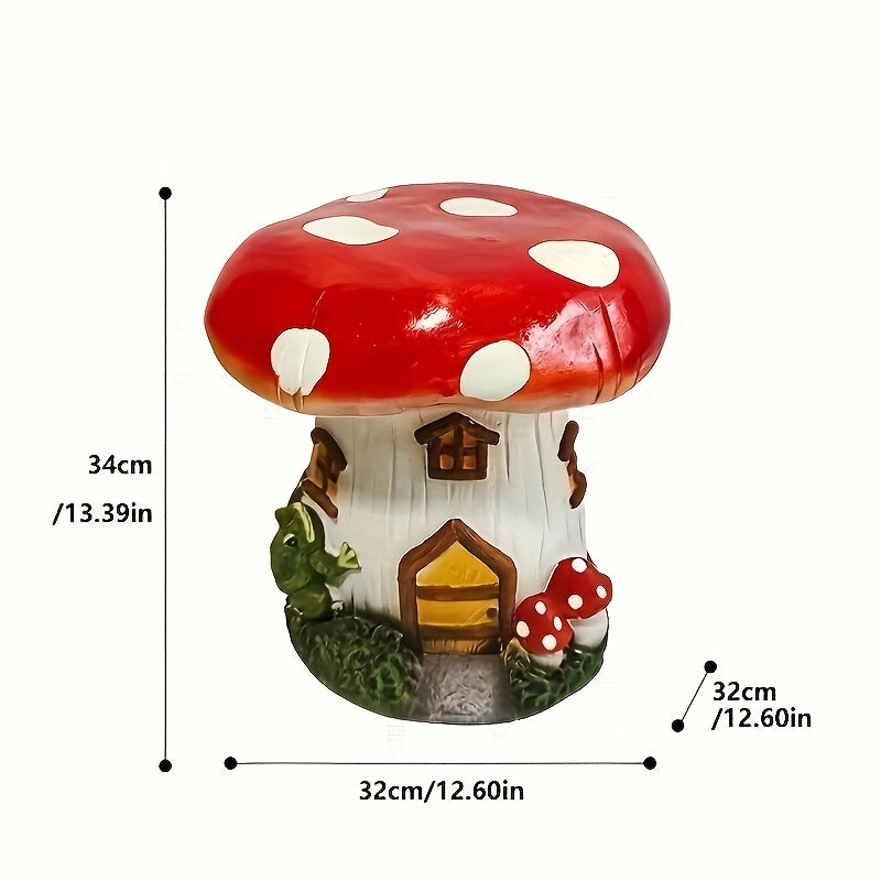 Decorative resin stool for outdoor patio garden use