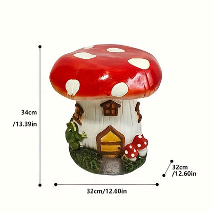 Decorative resin stool for outdoor patio garden use