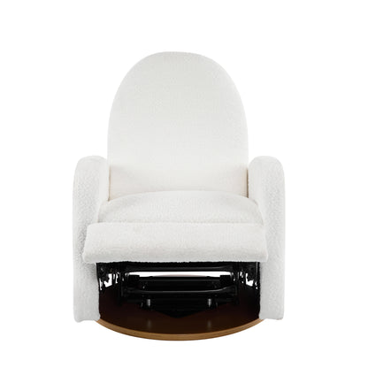 360 Swivel and Glider Recliner Chair-Beige image 4