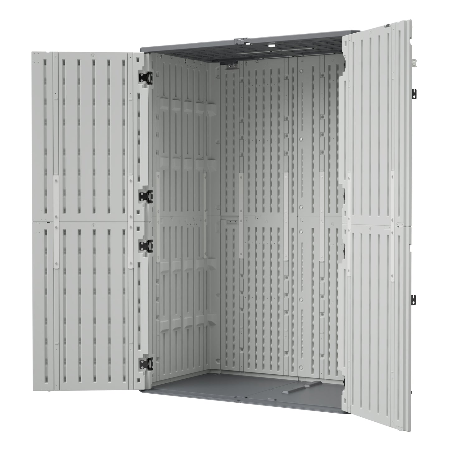 Rust Proof Resin Garden Equipment Storage - Weatherproof, Spacious, UV Resistant Material, Non-Partitioned image 12