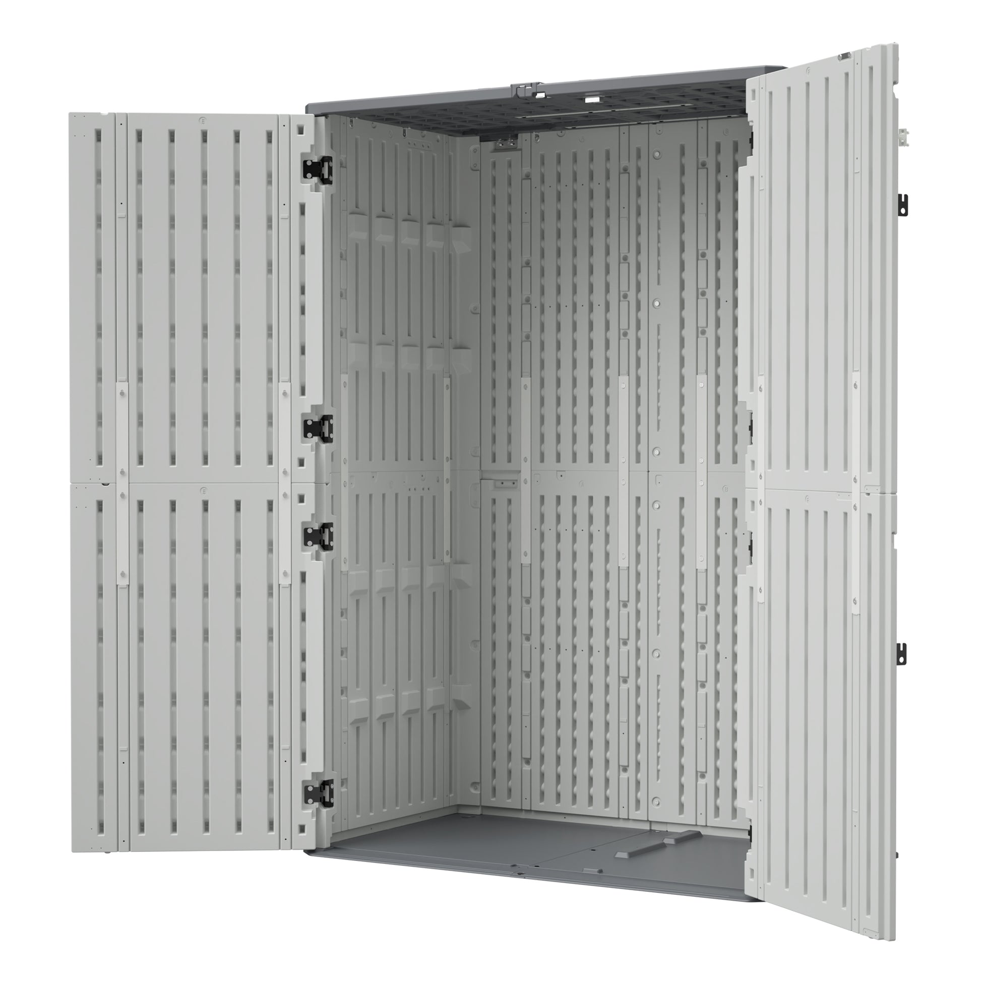 Rust Proof Resin Garden Equipment Storage - Weatherproof, Spacious, UV Resistant Material, Non-Partitioned image 12