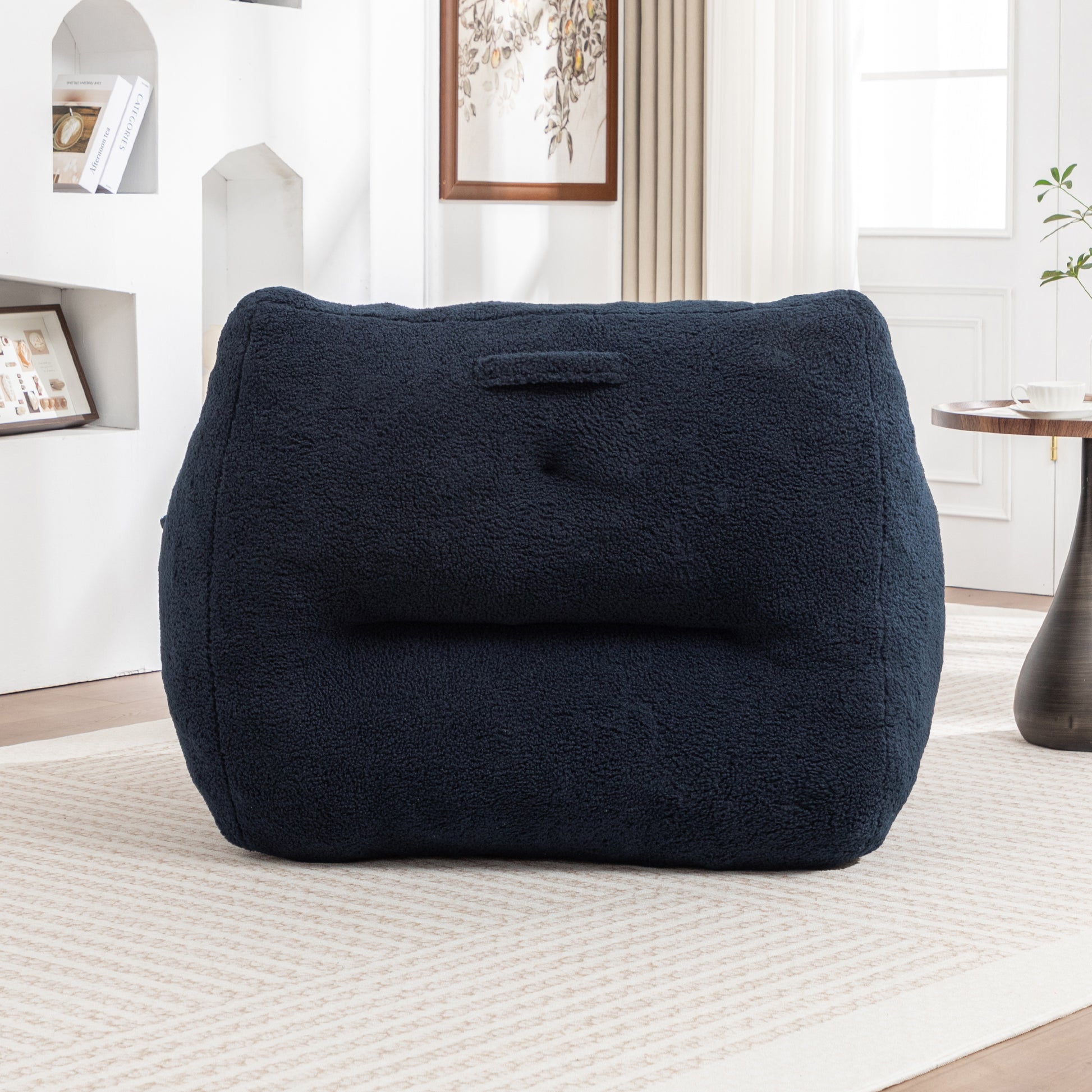 Bean Bag Chair, Bean Bag Sofa Chair with Armrests Stuffed High-Density Foam, Lazy Sofa Comfy Chairs BeanBag Chair for Adults in Living Room,Bedroom Reading image 9