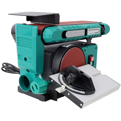 Benchtop Belt and Disc Sander,120V/60Hz,4x36 in. Belt & 6 in. Disc Sander, Green color image 5