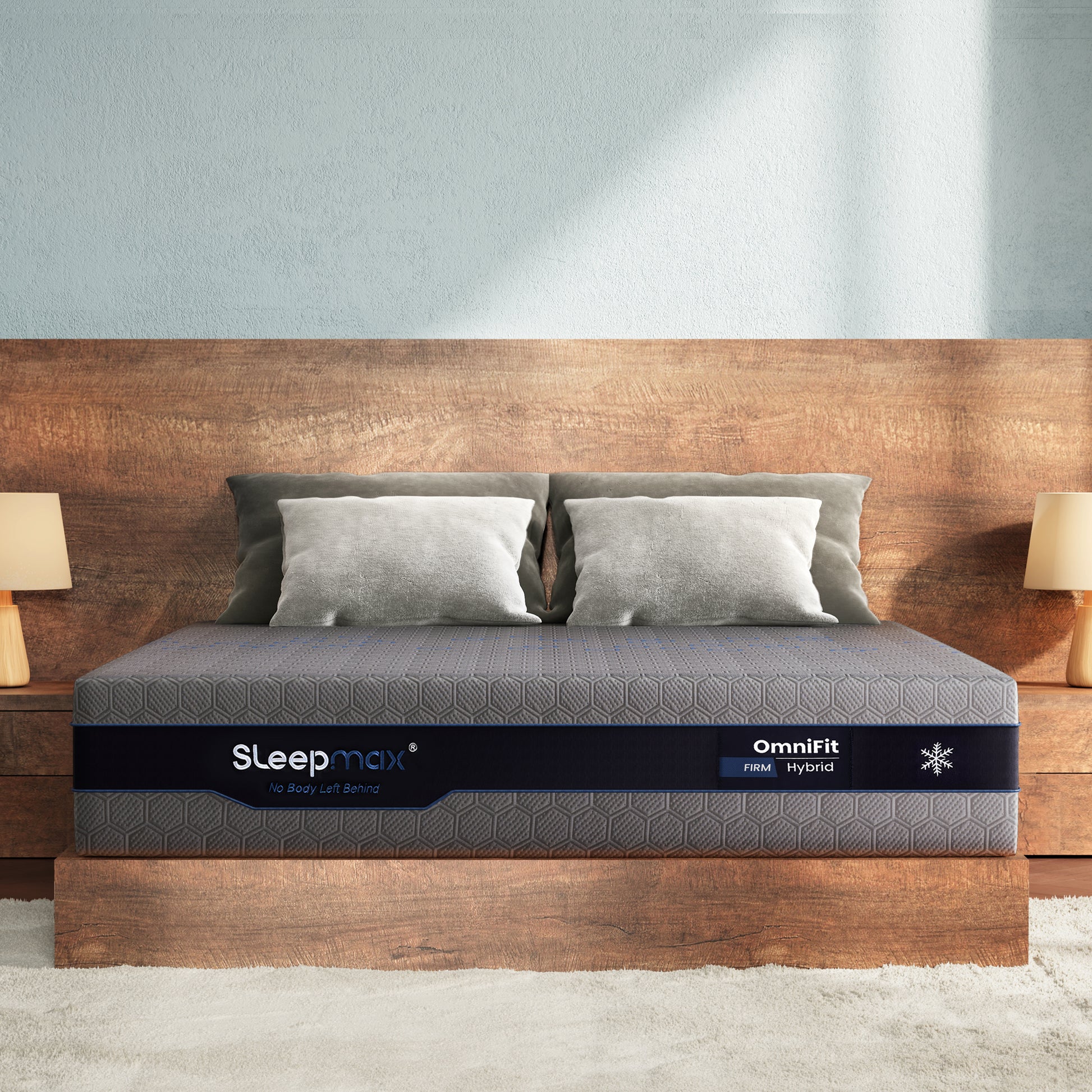 Sleepmax OmniFit 12" Full Firm Cooling Hybrid Mattress with Gel, Bamboo, Charcol, Green Tea & Copper Infused Foam image 1