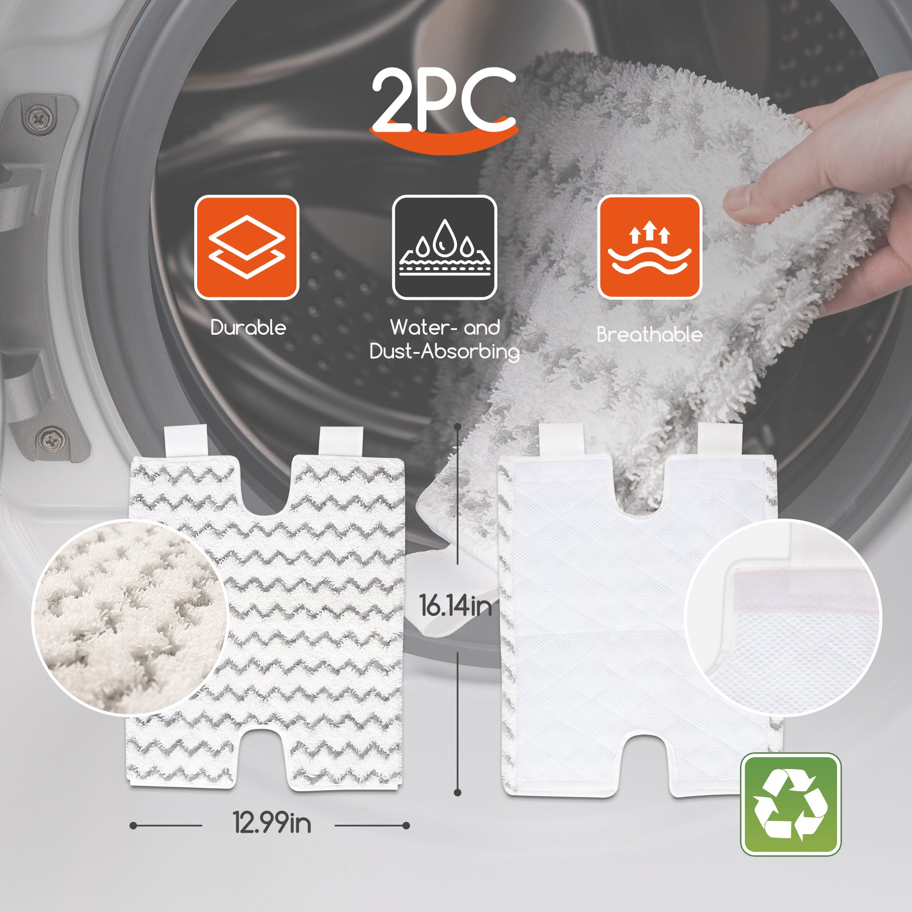 Steam Mops for Floor Cleaning, Unique Double-Sided Flip Design, 15 Seconds Fast Heating 10-in-1 Steam Cleaner for Kitchen, Living Room Wood Floor Tile Cleaning image 11