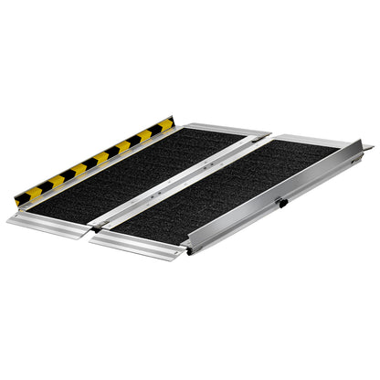 Portable Wheelchair Ramp, 2FT, Non-Slip Aluminum Folding Handicap Ramp for Wheelchair, 800 lbs Capacity, Door Threshold Ramps for Home Steps, Stairs, Entry, Threshold, Doorways, Scooter, Curbs image 2