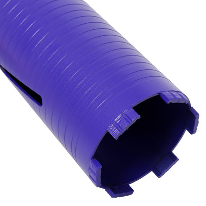 4 inch Diamond Dry Core Drill Bit, Upgraded Welded Core Bits for Concrete with Rebar, Masonry, Brick, Mortar – 5/8"-11 Thread,turbo image 7