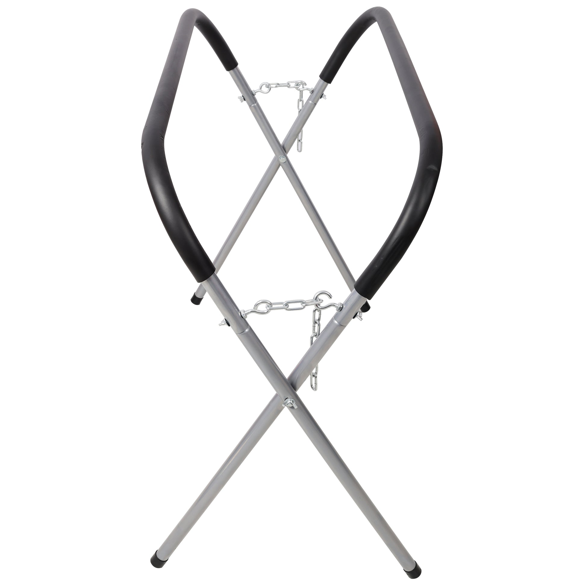 Heavy Duty Work Stand Supporting a Car Bumper