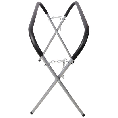 Heavy Duty Work Stand Supporting a Car Bumper