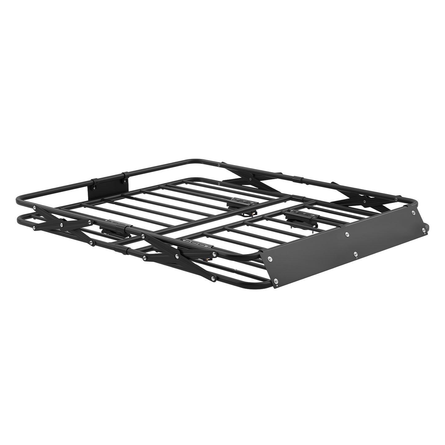 Roof Rack Cargo Basket, 46 x 36 x 4 in, Heavy Duty Roof Top Carrier Basket with Folding Design, 200 lbs Capacity, All-Weather Easy-Install Car Top Luggage Holder, Universal Fit for SUV Truck Car image 9