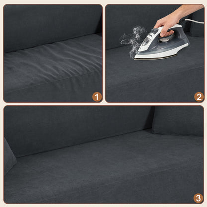 3Seater Sofa Boneless Couches,No Assembly Needed, Modern Sofa for Compact Living Rooms, Apartments, and Offices image 8