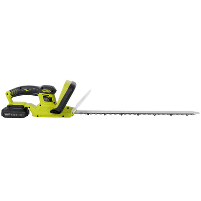 21V DC Hedge Trimmer,Brush motor, with Battery and Seat Charger, 21inch Steel Blade, for Lawns, Bushes and Garden Landscaping image 2
