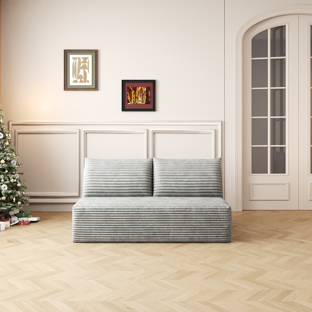 Cloud Sectional Couch,Modern Modular Sofa with Deep Seat, Upholstered Couches for Living Room Bedroom,No Assembly Required,Grey(Plush Corduroy Fabric) image 3