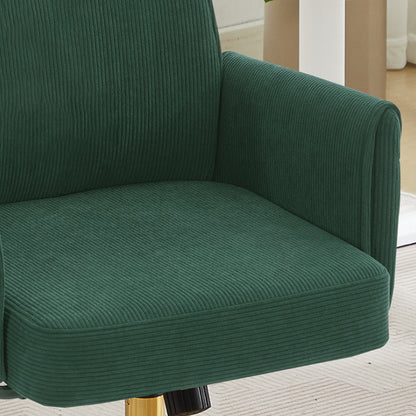 Mid-back liftable office chair, striped fabric, and ergonomically designed, is an excellent choice for working, studying or relaxing. The mid-back design provides a better sitting experience.Green image 5