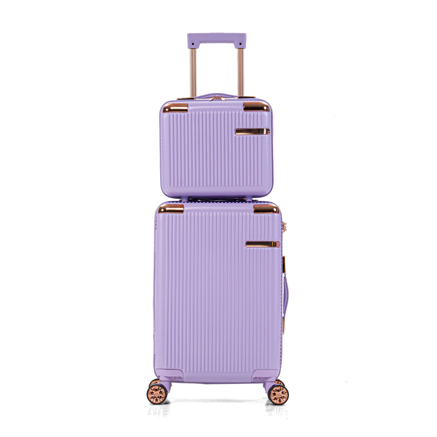 4-piece hard luggage, 360 ° dual rotating four-wheel luggage, password lock, lightweight universal wheel luggage, portable luggage. image 4