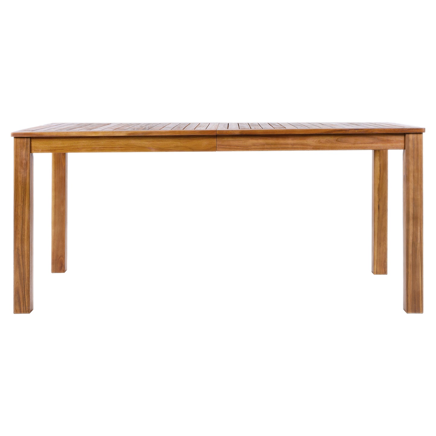 TOPMAX Patio Wooden Dining Table, Outdoor 67"L Rectangular Table for Poolside, Backyard, Garden, Indoor/Outdoor, Natural image 8