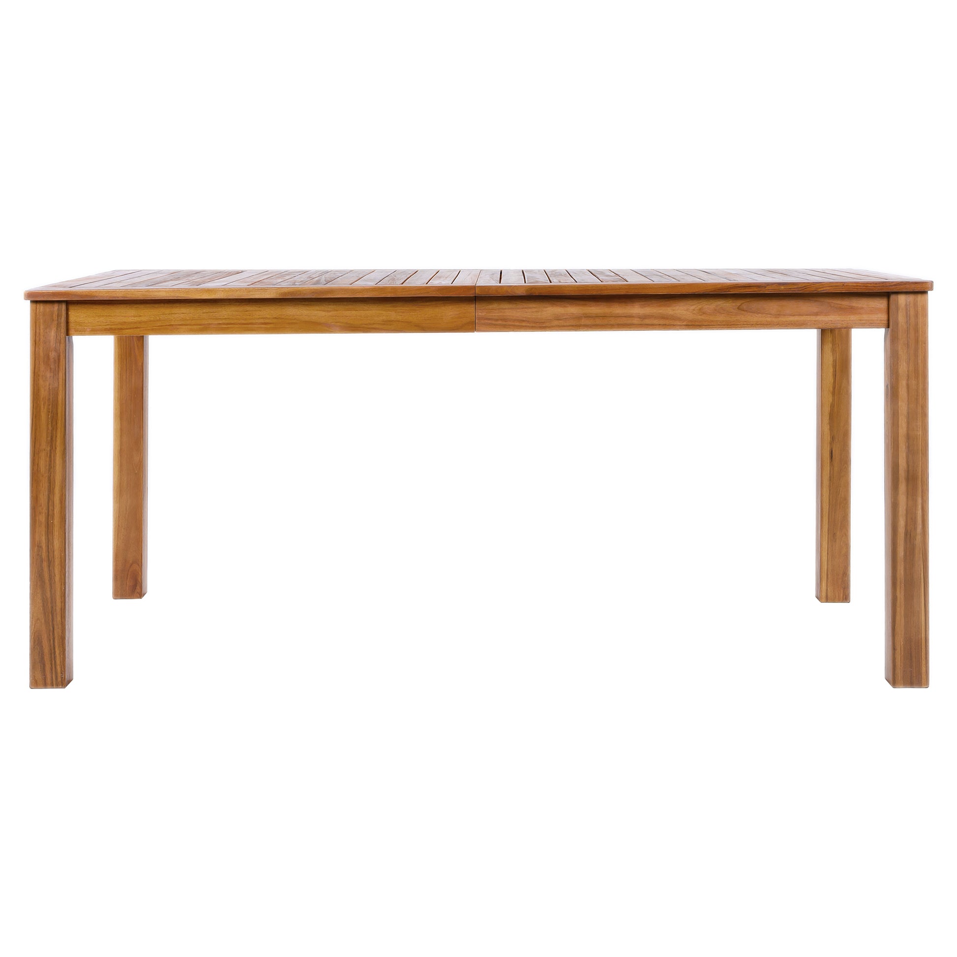TOPMAX Patio Wooden Dining Table, Outdoor 67"L Rectangular Table for Poolside, Backyard, Garden, Indoor/Outdoor, Natural image 8