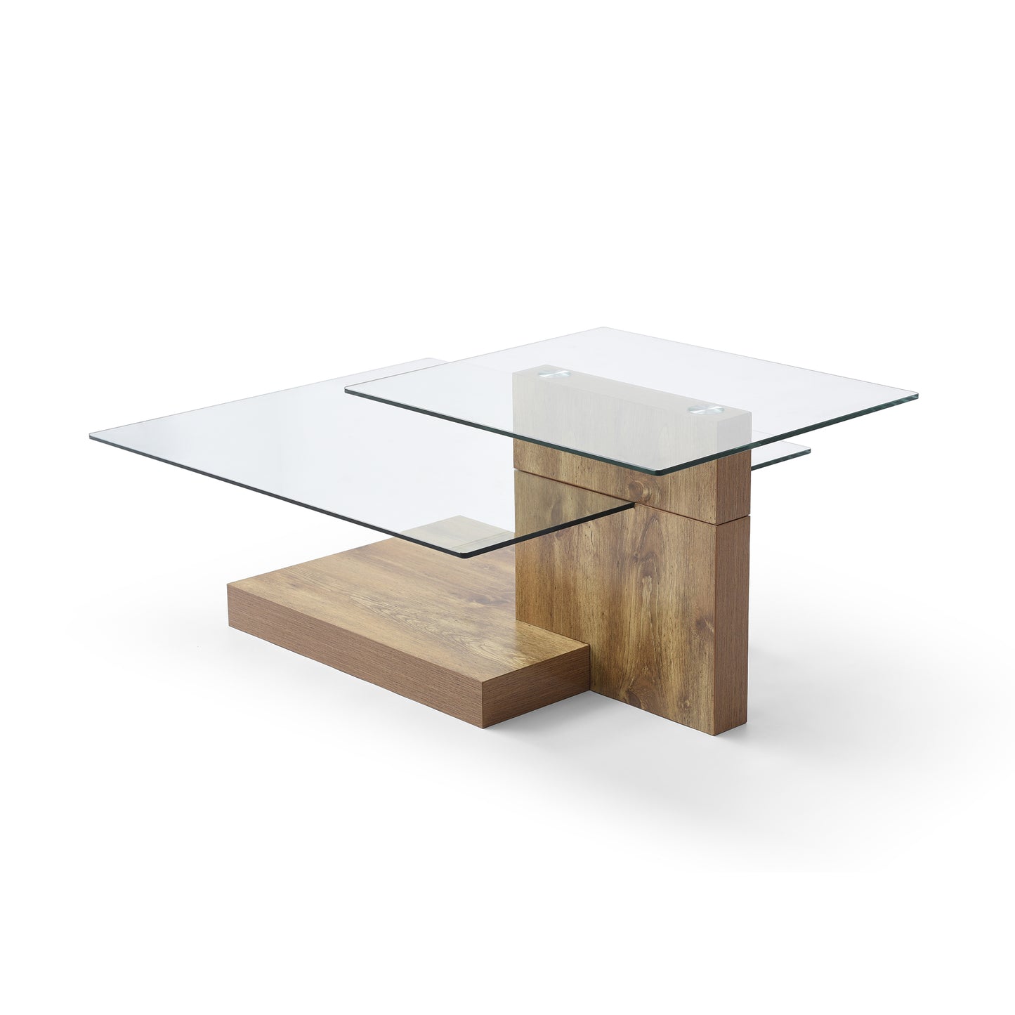 Glass Coffee Tables for Living Room Coffee Tables Modern 3 Tier Z shape Table Circle Coffee Table for Home Office image 6