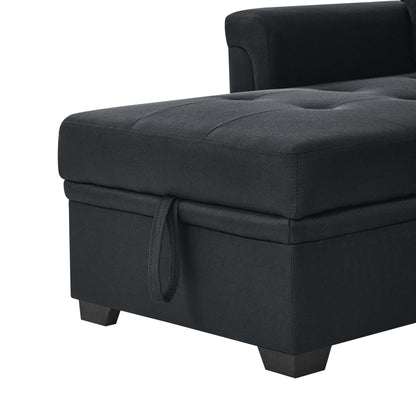 86'' Upholstered Pull-Out Sofa Bed image 9
