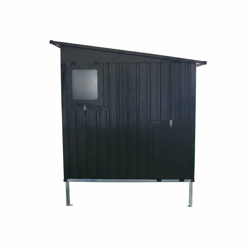Outdoor Galvanized Metal Chicken Coop with Pull Out Waste Trays, Raised Base & Adjustable Vent Window, Weatherproof Large Poultry Cage for Backyard Hen Duck Small Animal Housing image 9