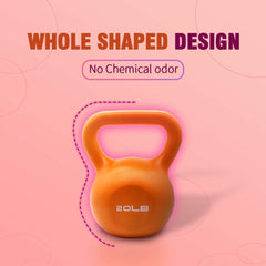20lbs Kettlebell Set, Strength Training Kettlebells Weight Set for Women, Vinyl Coated Kettle Bell for Home Gym Workout Weight Lifting Equipment, Comfortable Grip Wide Handle Weights