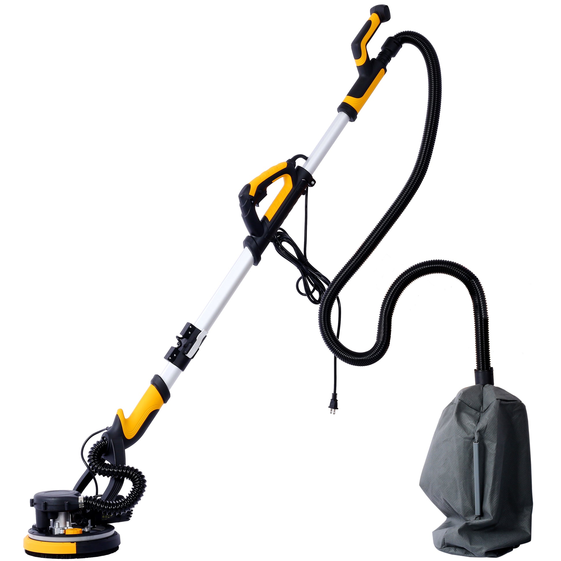 Drywall Sander, 780W Electric Drywall Sander with Vacuum Dust Collection 6.5A Motor Dustless Floor Sander with Variable Speed 900-1800RPM, LED Light, Extendable & Foldable Handle, image 2