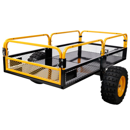Heavy-Duty Tow-Behind Dump Cart 1000 lbs Load Capacity for ATV UTV Lawn Mower Tractor Yard Garden Farm Hauling image 8