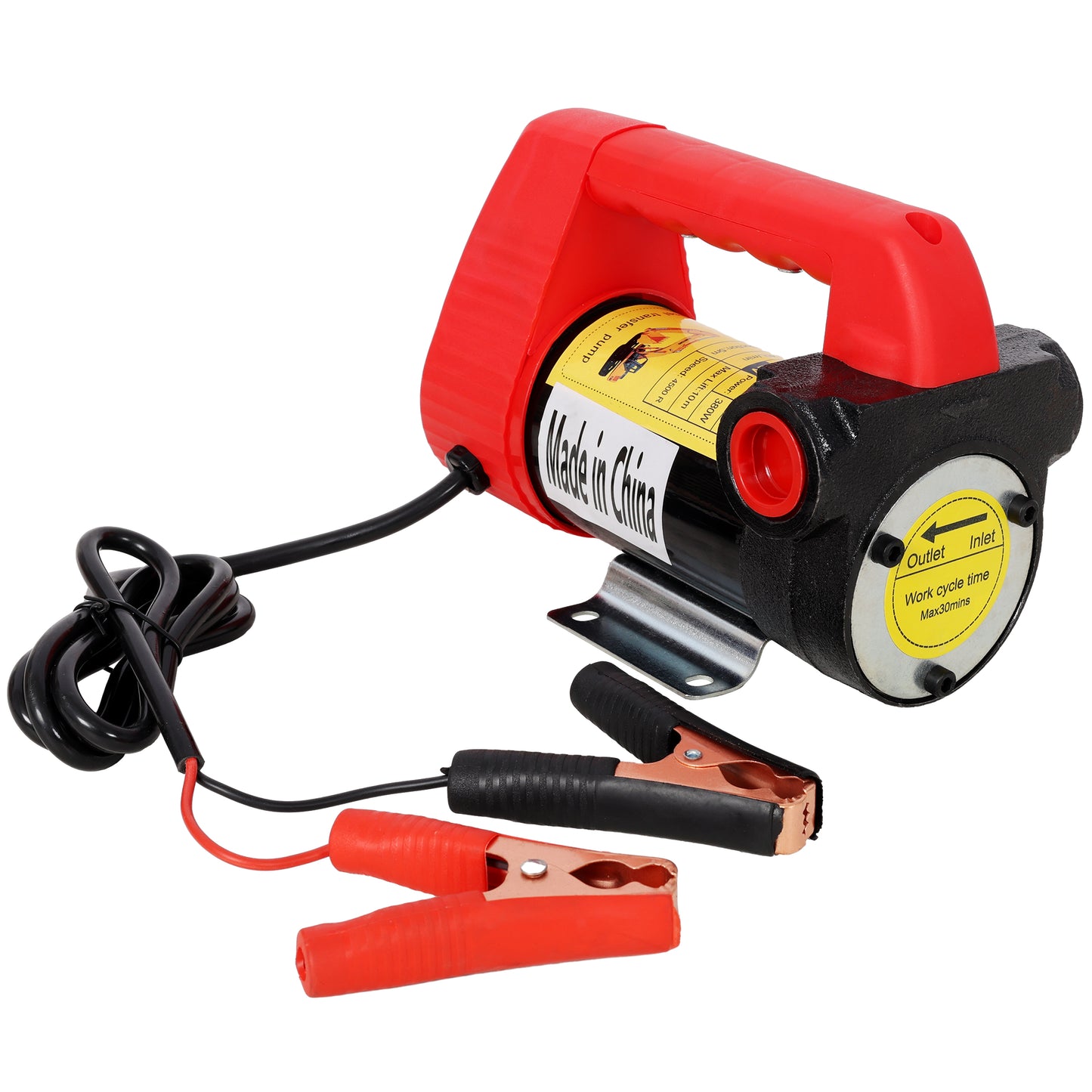 12V DC Portable Self-Priming Diesel Transfer Pump, Electric Fuel Extractor with Auto Shut-off Nozzle & Hose, Suitable for Diesel Kerosene Machinery Transformer Oil image 4