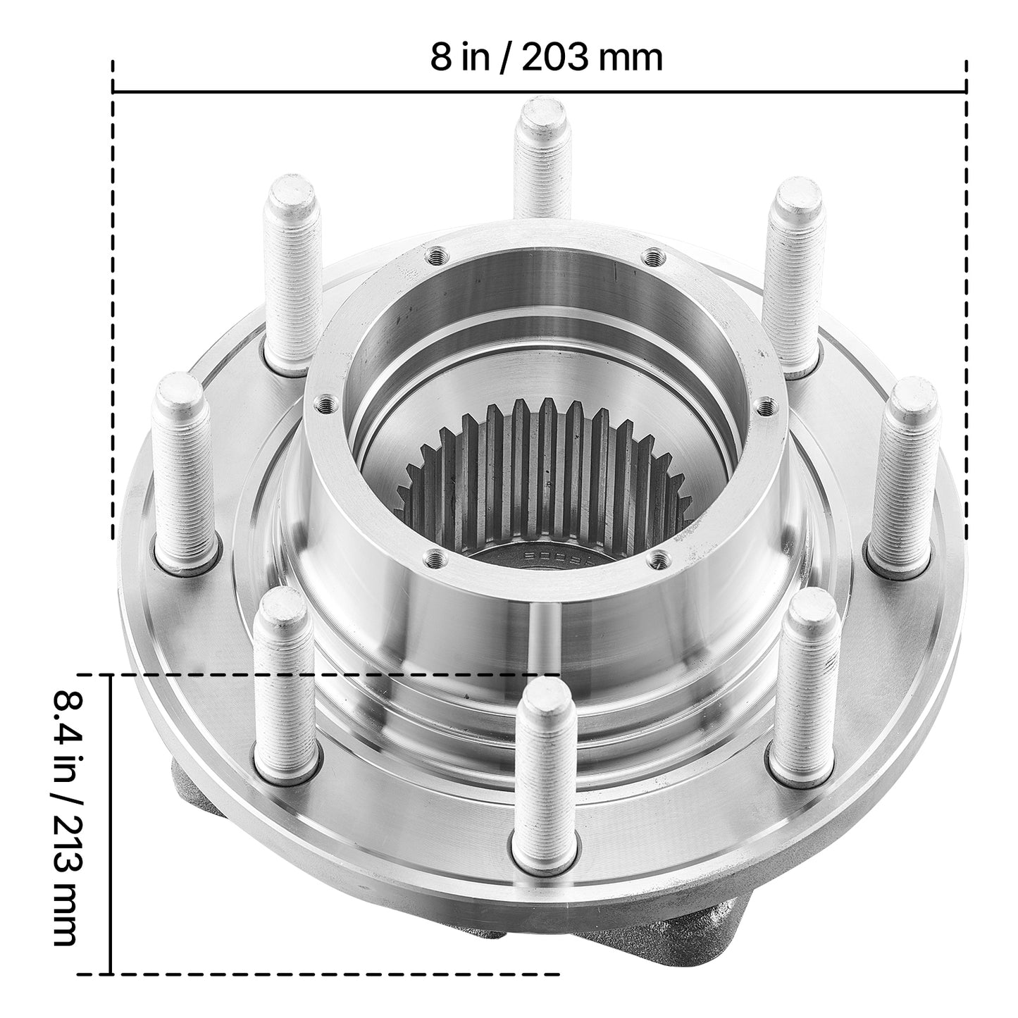 2PCS Front Wheel Bearing & Hub Assembly Fit for 2016 Ford F-250 Super Duty Base King Ranch Lariat Platinum XL Crew Cab Pickup 4-Door OEM 515130, Wheel Bearing Hub Assembly Set with ABS Sensor image 10