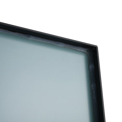 20'' Black Aluminum Frame Bathroom Mirror,Rectangular Wall Mounted Mirror image 10