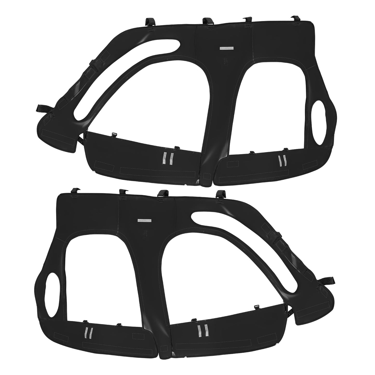 UTV Cab Enclosure Upper Doors Zipper for Polaris RZR XP4 1000/Turbo 2014-2023 image 1