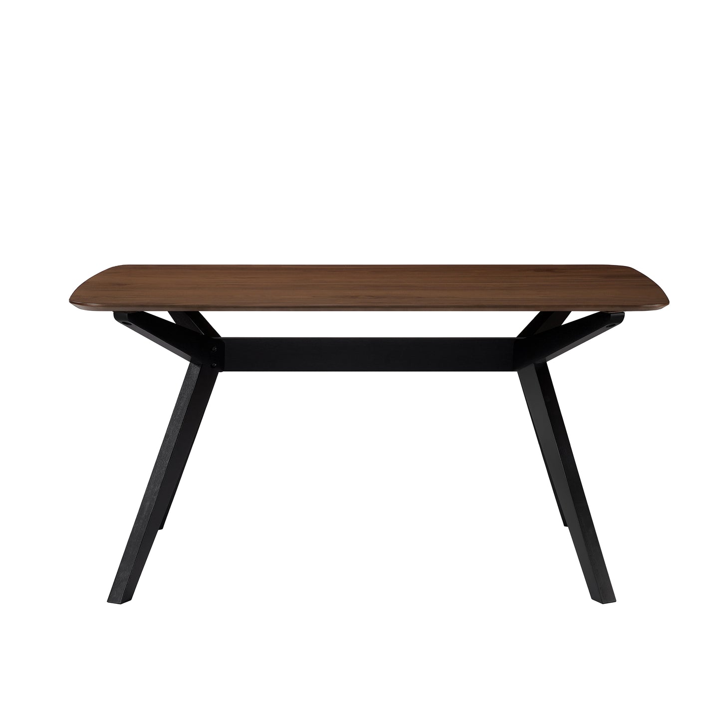 Wood Dining Table,Walnut+Black image 5