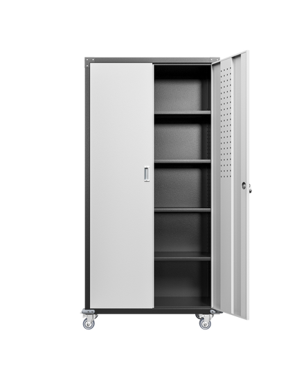 Garage Storage Cabinets with Locking Doors and 4 Adjustable Shelves image 9