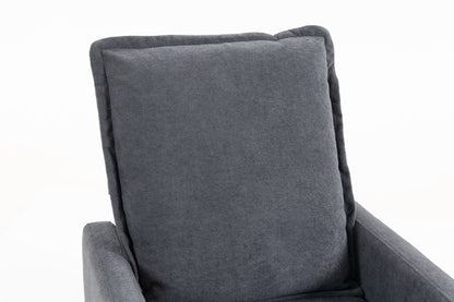Short plush manual button armchair sofa image 7