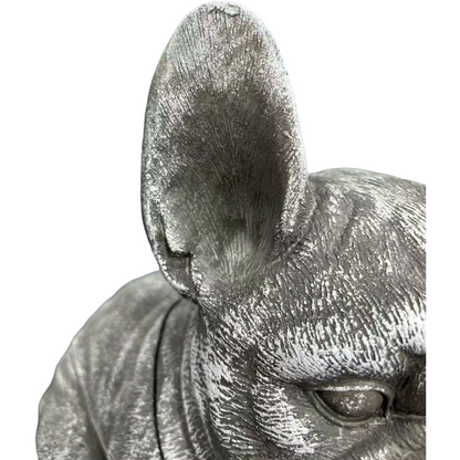 16'' Outdoor Weatherproof French Bulldog Statue, Rustic Stone Finish Resin Dog Sculpture, Decorative Ornament for Garden, Yard, Patio, Lawn & Backyard Landscaping image 11