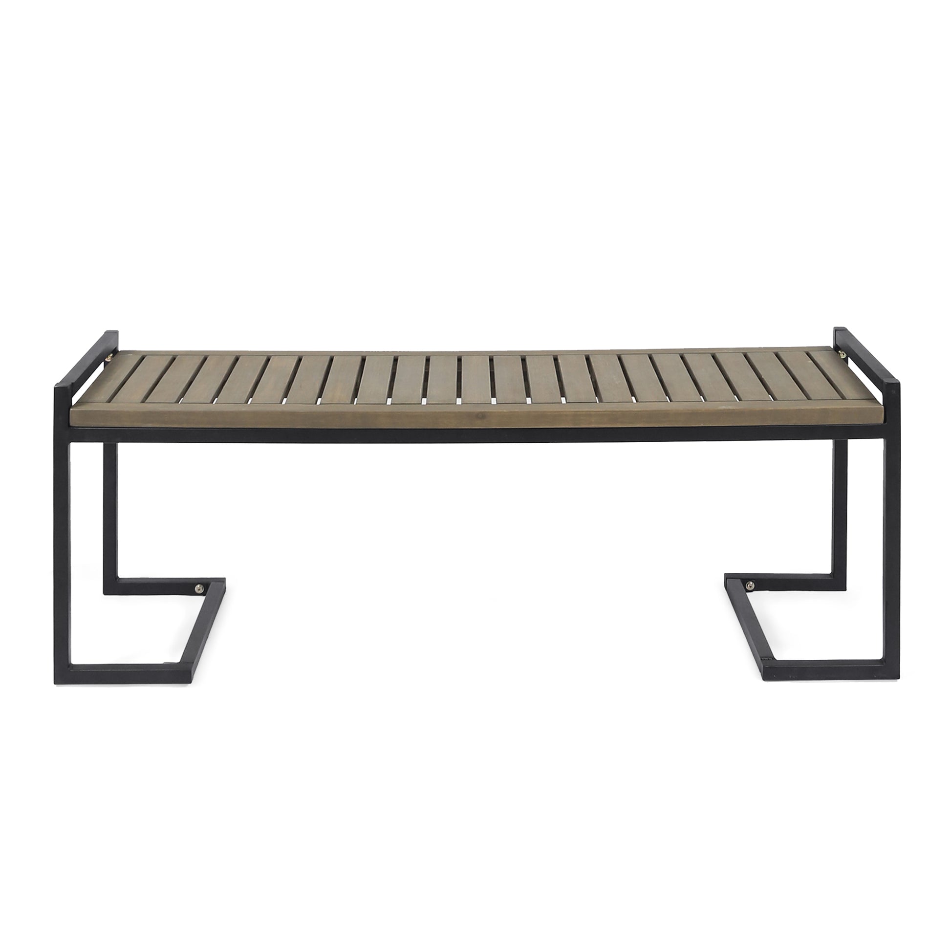 HOPKINS INDUSTRIAL WOOD AND METAL BENCH image 2