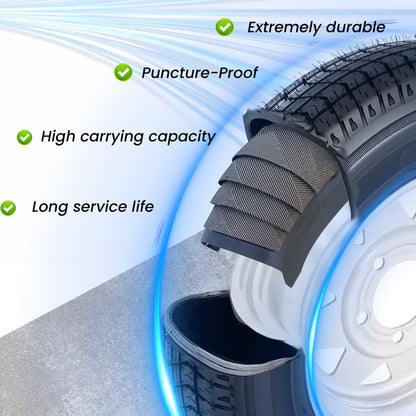 Set of 2 ST175/80D13 Trailer Tires and Wheel Assembly, DOT Approved- Highway Legal,6-Ply Heavy Duty, 13" Rim, 5 Lug on 4.5" PCD, 3.99" Center Bore, 1360 lbs Capacity for Boat, Utility, or Lawn Trailer image 6