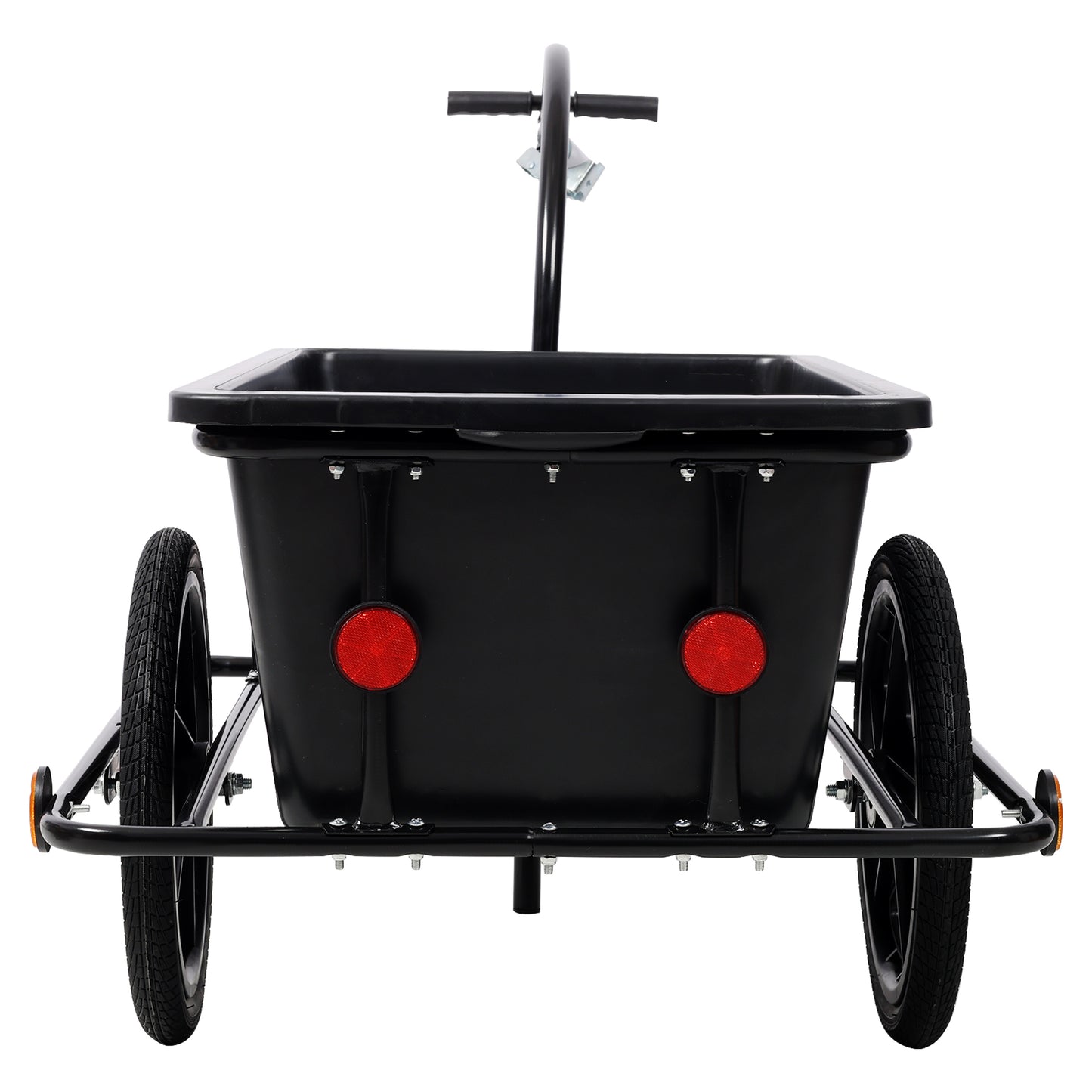 Bike Cargo Trailer with Support Bar, 900D PVC Waterproof Cover, Removable Box, Utility Bike Wagon Trailer for Shopping Camping and Outdoor Activities image 3