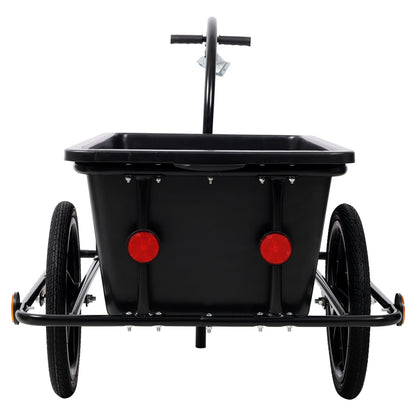 Bike Cargo Trailer with Support Bar, 900D PVC Waterproof Cover, Removable Box, Utility Bike Wagon Trailer for Shopping Camping and Outdoor Activities image 3