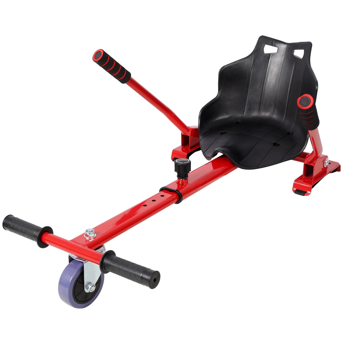 Hoverboard Seat Attachment Go-Kart,Fits 6.5" 8"10" Hoverboards,Sturdy Adjustable Off-Road Frame,Hover Cart for Family Fun,not include Hoverboard,Red image 5