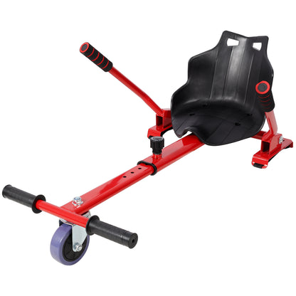 Hoverboard Seat Attachment Go-Kart,Fits 6.5" 8"10" Hoverboards,Sturdy Adjustable Off-Road Frame,Hover Cart for Family Fun,not include Hoverboard,Red image 5