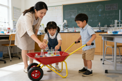 Children's metal trolley, Load-bearing capacity: 33LBS,children's heavy vehicle, metal structure two-wheeled trolley, steel pallet, can be used in gardens, loading leaves, soil, sand, etc. (red) image 9